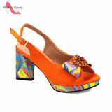 2024 INS Hot Sale New Arrivals Red Color Italian Design Shoes Matching Bag Set Super High Heels Pumps for Garden Party