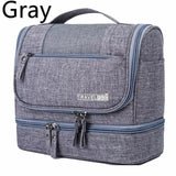 Foldable Toiletry Washbag with Hanging Hook Waterproof Women Bathroom Cosmetic Storage Bag Large Capacity Travel Men Makeup Case