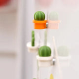 6Pcs/Set 3D Cute Succulent Plant Magnet Message Sticker for Kitchen Refrigerator Magnet Button Cactus decoration accessories