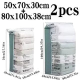 No Need Pump Vacuum Large Plastic Storage Bags Storing Clothes Blankets Reusable Compression Empty Bag Travel Accessories