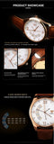 New Business Men's Wristwatch Clock Fashion Casual Leather Sport Man Watch Top Brand Luxury Quartz Watches for Men montre homme