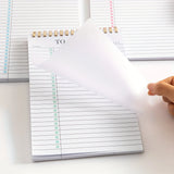 1pc to Do List Notepad, Undated Daily Planner Notepad with to Do List Notebook Checklist Planner Spiral Cover Notepad