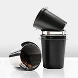 Coffee Dosing Cup 51/58mm Coffee Bean Measuring Cups 304 Stainless Steel Replacement Cafe Barista Tool for Espresso Machine