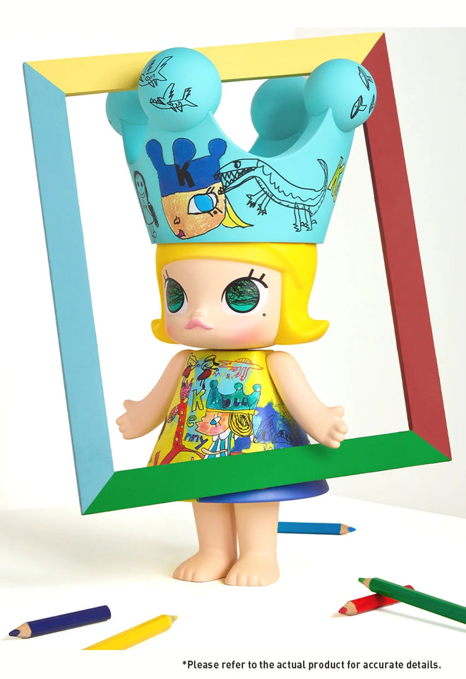 POP MART Mega Royal Molly 400% Childishness Limited Edition Series Blind Box Original Toys Guess Bag Mystery Box Ornaments Dolls