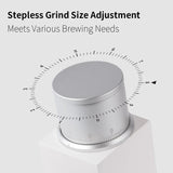 CAFOVO FR-005mini Electric Coffee Grinder 160RPM 304 Steel 38mm Conical Burrs Portable Outdoor Rechargeable Coffee Mill