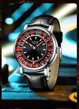 LIGE Creative Luxury Mens Watches Roulette Game Dial Fashion Mens Watch Waterproof Luminous Quartz Wristwatches Rolling Ball
