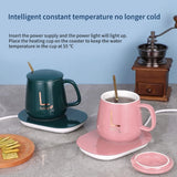 27RB Coffee Mugs Warmer Cup Heating Pad Desk Electric Beverage Warmer Plate 55℃ Constant Temperature for Cocoa Water Milk