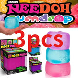 Schylling NeeDoh Nice Cube Sensory Squeeze Toy with Super Solid Squish Stress Relief Anxiety Sensory Toy 2.25" Cube Party Gifts