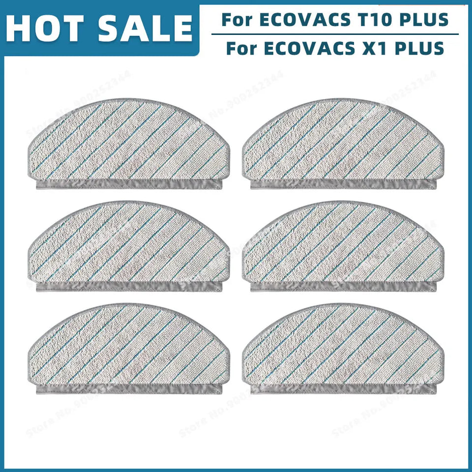 Compatible For ECOVACS T10 PLUS / X1 PLUS Replacement Spare Parts Accessories Main Side Brush Hepa Filter Mop Cloth Dust Bag