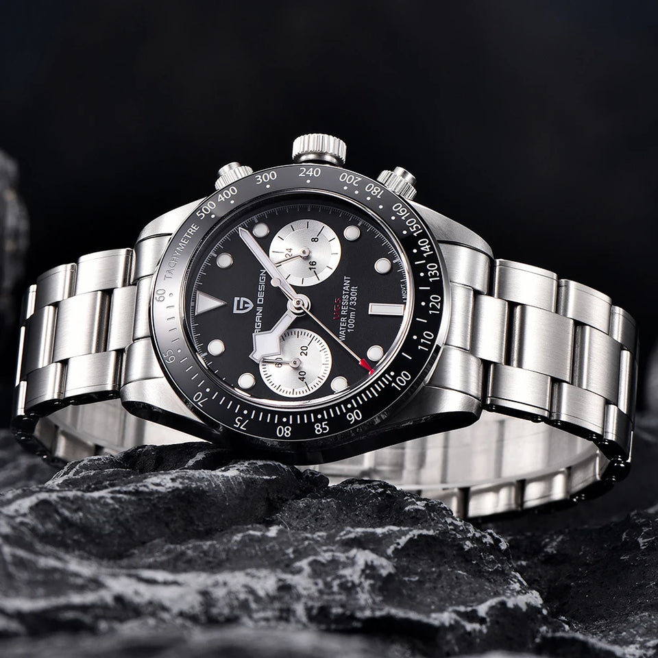 2026 New PAGANI DESIGN Panda Men's Watches Luxury Quartz Chronograph Waterproof AR Sapphire Mirror Sports Watch For Men Luminous