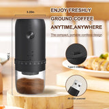 Electric Coffee Bean Grinder Rechargeable 40 Gears External Adjustable Household Portable Hand-Pour Electric Mini Coffee Grinder