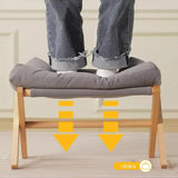 Household Small Stool Foldable Sofa Stool for Living Room Foot Stool Beech Wooden Leisure Low Stool Portable Desk Footrest