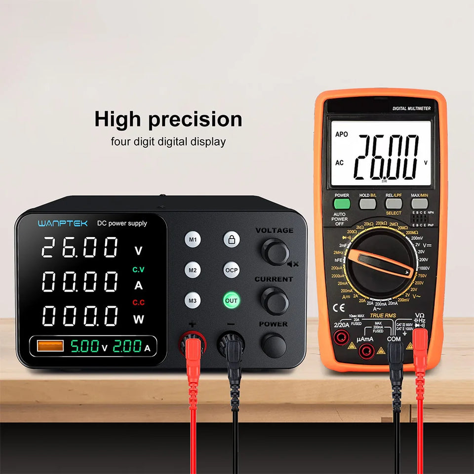 Wanptek Adjustable DC power supply 30V 5A 10A 60V 5A 120V 3A 160V 2A Lab Bench Power Source Stabilized Voltage power supply