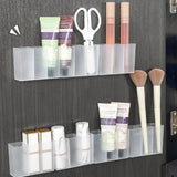 Wall Mounted Compartment Clear 3 Squares Storage Box No Punching Required Suitable for Storing Small Items 1/2/3/4/5/6Pcs