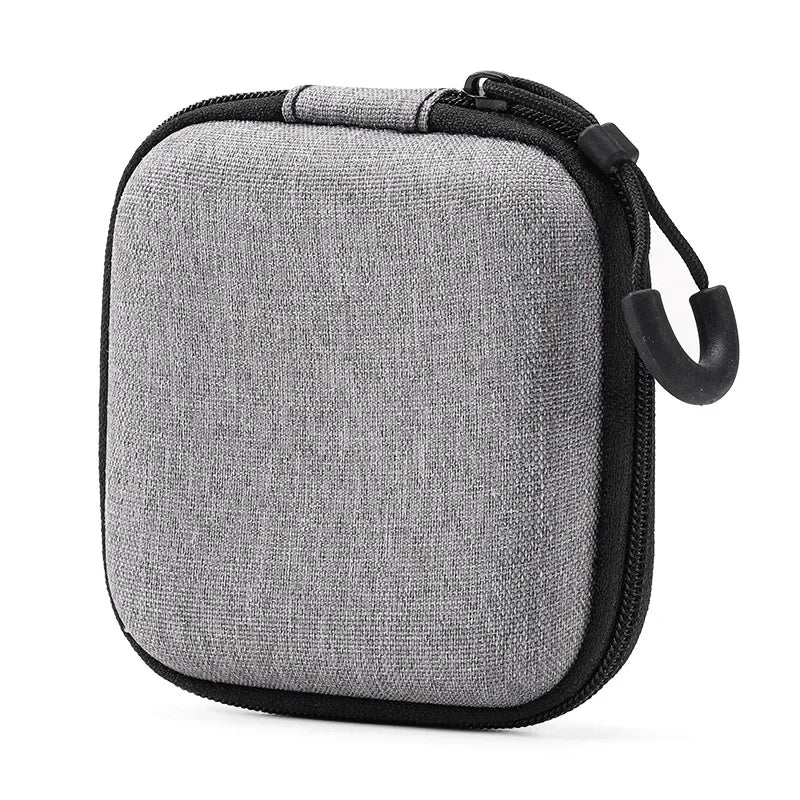 Mini Grey Digital Storage Bag Hard EVA Case Portable Electronics Organizer for USB Cable Charger U Stick Travel Accessories