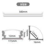 1-30pcs/Lot perfil aluminio led Corner Aluminium Profile Channel Holder for LED Strip Light Bar Cabinet Lamp Kitchen Closet