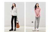 Women Plush Hoodies Sweatshirt 2024 Autumn Long Sleeve Loose Hooded Sweatshirt Versatile Leisure Multicolor Warm Pullover Tops