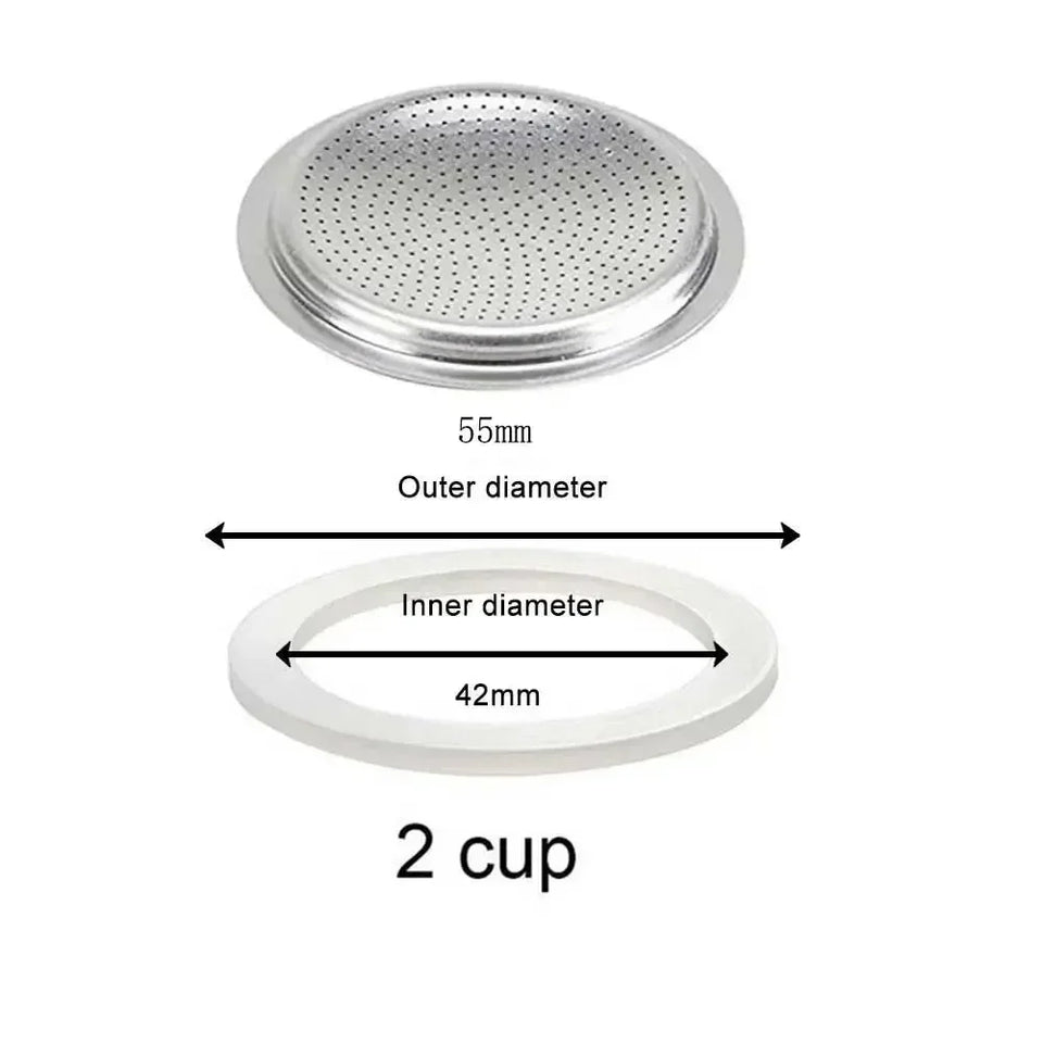Coffee Rubber Sealing Ring Gasket Washer Gasket Replacenent Cups Rings For Moka Pot Espresso Coffee Makers Kitchen Supplies