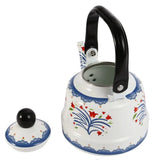 Classic Design Enamel Enamel Tea Kettle European Style Handmade Tea Pot Unbreakable No Whistling Water Kettle Restaurant