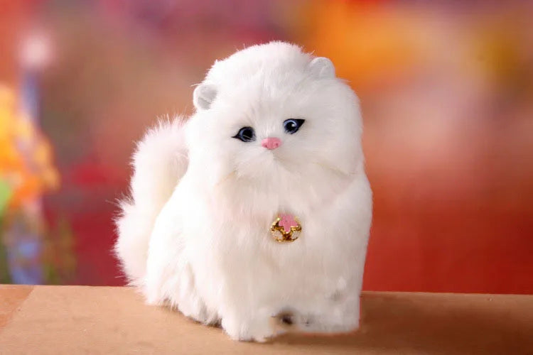 Electronic Plush Cats With Meowing Sound Lovely Decoration Animal Doll Toy Cute Electric Cat Soft Kids Pet Model For Kids Gift