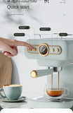 220V retro Italian coffee machine, household small fully semi-automatic concentrated American integrated milk foam machine C