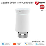 MOES ZigBee3.0 TRV New Radiator Actuator Valve Tuya Smart Programmable Thermostat Temperature Heater Alexa Voice Control
