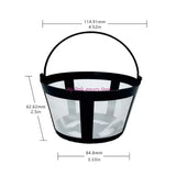 4Pcs Stable Basket Coffee Filter Coffee Strainer for 12 Cup Coffeemakers D5BD
