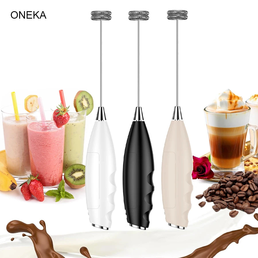 Handheld Milk Frother Foam Maker For Latte Mini Whisk Coffee Cappuccino Frappe Matcha Hot Chocolate Egg Beater Drink Mixer