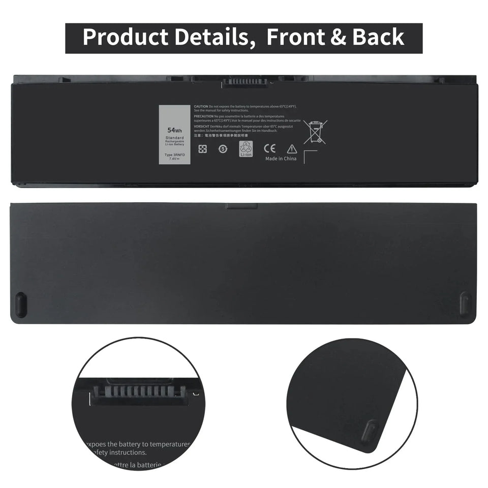 E7440 3RNFD Laptop Battery Replacement for Dell Latitude 14 E7450 E7420 Series Laptop V8XN3 34GKR 451-BBOG BBFV High Capacity