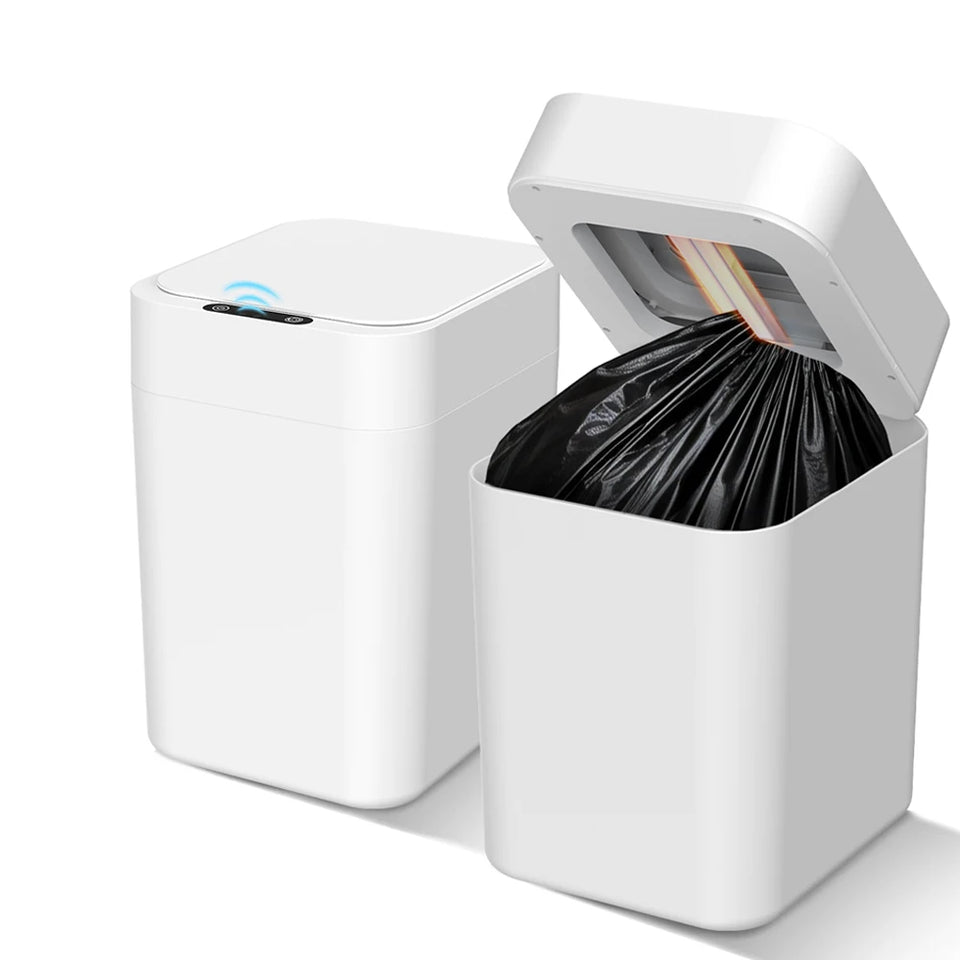 20L Automatic Self Changing Trash Can Self Sealing Self Bagging Motion Sensor Touchless Garbage Can for Kitchen Bathroom Office