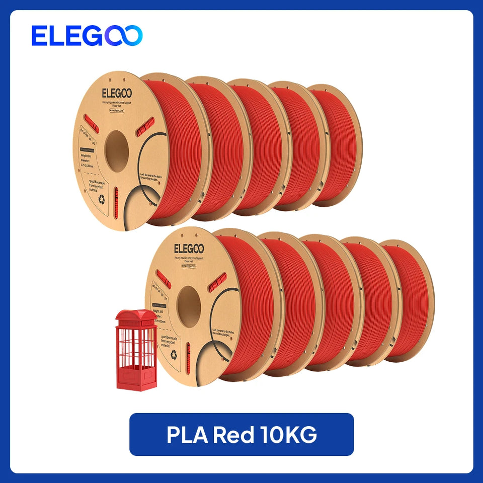 ELEGOO 2KG/4KG/5KG/10KG 1.75mm PLA Filament Plastic 3D PLA for EU US