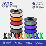 JAYO pla plus petg High speed matte PETG APLA 10Rolls  filament 175mm no bubbles smooth multiple colors optional for 3D printing