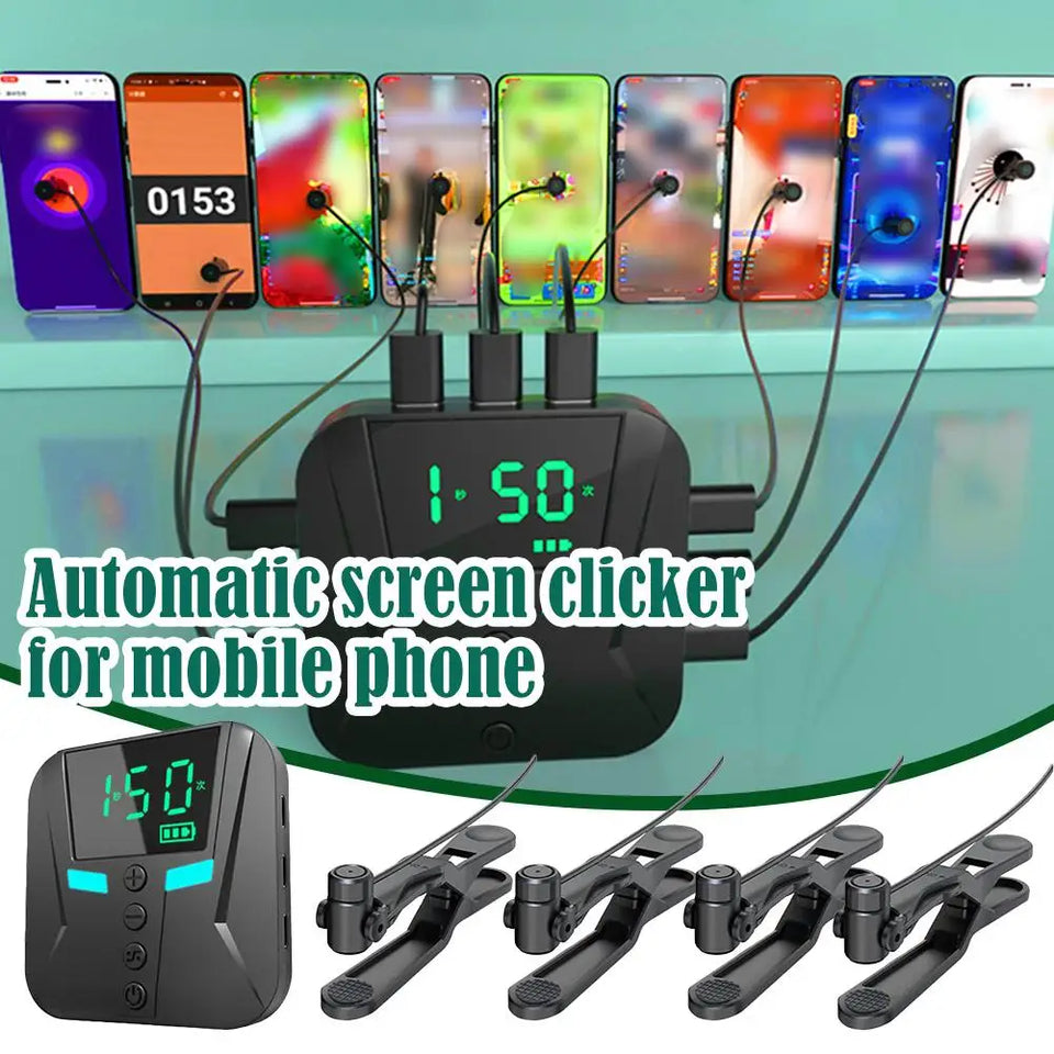 Mobile Phone Screen Clicker Device Live Broadcast Fast Praise Automatic Loop Connecting Device Point Device Universal