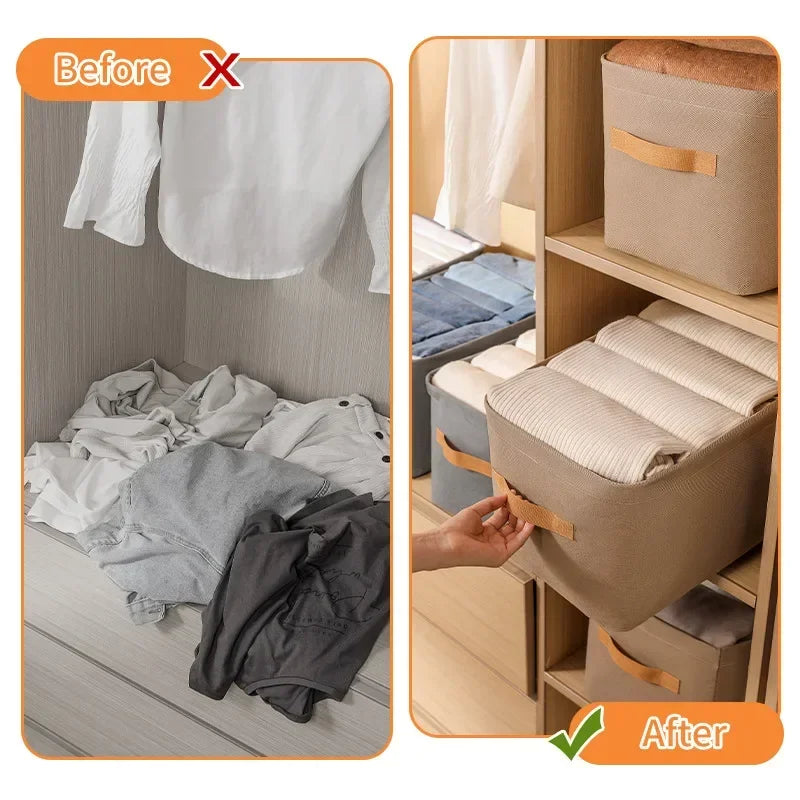Collapsible Closet Organizer 10PCS Drawer Storage Bins for Clothing Pants and Toy Storage Home Bedroom Use