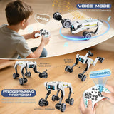 Electric RC Intelligent Robot Dog With Clip & Shoot Multifunction RC Mechanical Dog Voice Programmable Moves Bionic Smart Robot