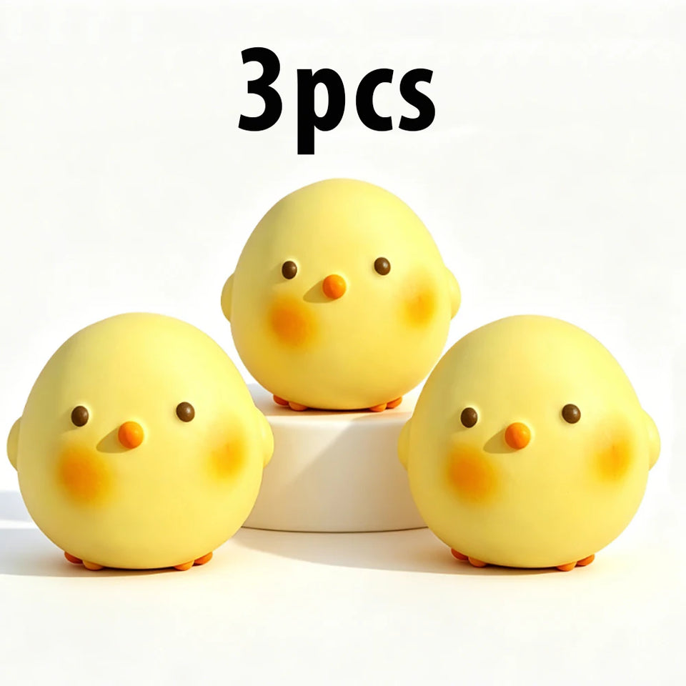Super Soft Cute Chick Fidgets Toys Squishy Kawaii Animals Squeeze Toy Stress Relief Toy for Anxiety ADHD Gift for Adults Gifts