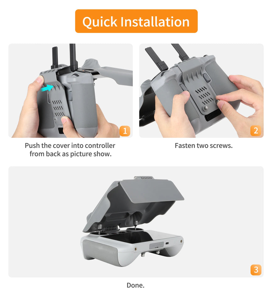 Screen Protector Shell For DJI RC/RC 2 Control Sunshade Silicone Protection Case For DJI Lito/Air 3S/Neo/Mavic 3/Mini 5 4 Pro
