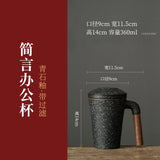 Tea Separation Tea Cup Ceramic with Lid Creative Tea Cup Personal Filter Office Portable Household Water Cup