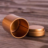 Round Shaped Jar Eco-Friendly Coffee Tea Caddy Mini Tin Storage Box Round Sealed Iron Box For Coffee Storage Home Decor Tea