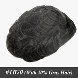 New Australia--Male Hair Prosthesis Toupee Men Lace and PU Breathable Men's Wig For Men Natural Hairline 6" Men's Hair System