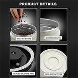 Coffee Bean Vacuum Sealed Tank Stainless Steel Grain Tea Nut Storage Vacuum Airtight Sealed Cans Kitchen Storage Organizer