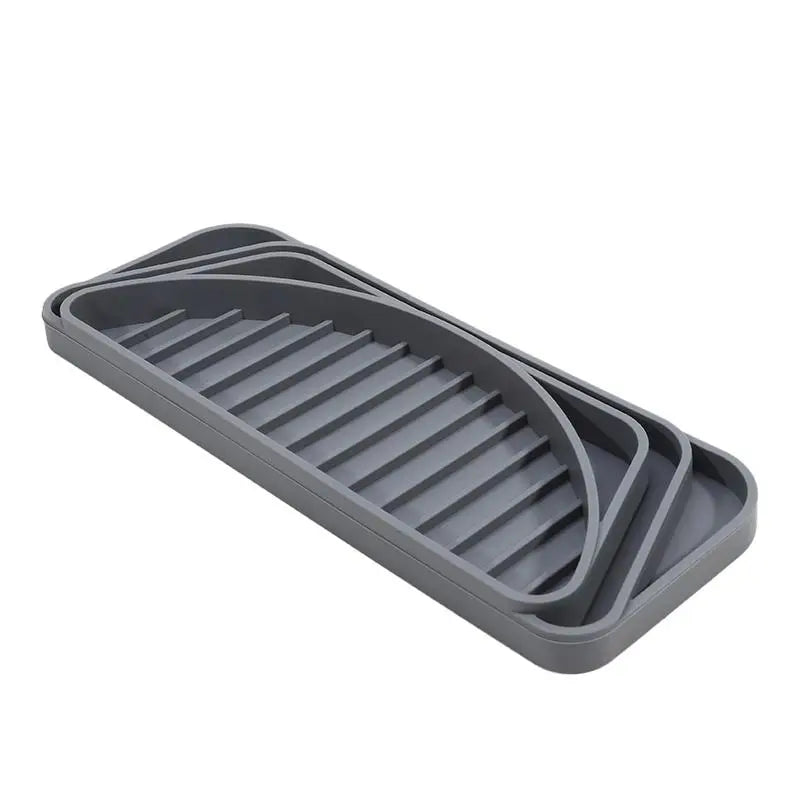 1Pc Kitchen Drain Tray Water Dispenser Anti-overflow Silicone Mat Drip Tray Coffee Machine Refrigerator Drain Mat