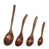 Japanese Wooden Spoon Wood Tableware Spoon Anti-Scald Tea Coffee Stirring Spoons Cooking Utensils for Kitchen Tool Soup Teaspoon