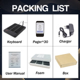 Wireless Restaurant Pager Guest Calling Paging System Waterproof Food Pager for Coffee Shop Dessert Shop Food Truck Bank