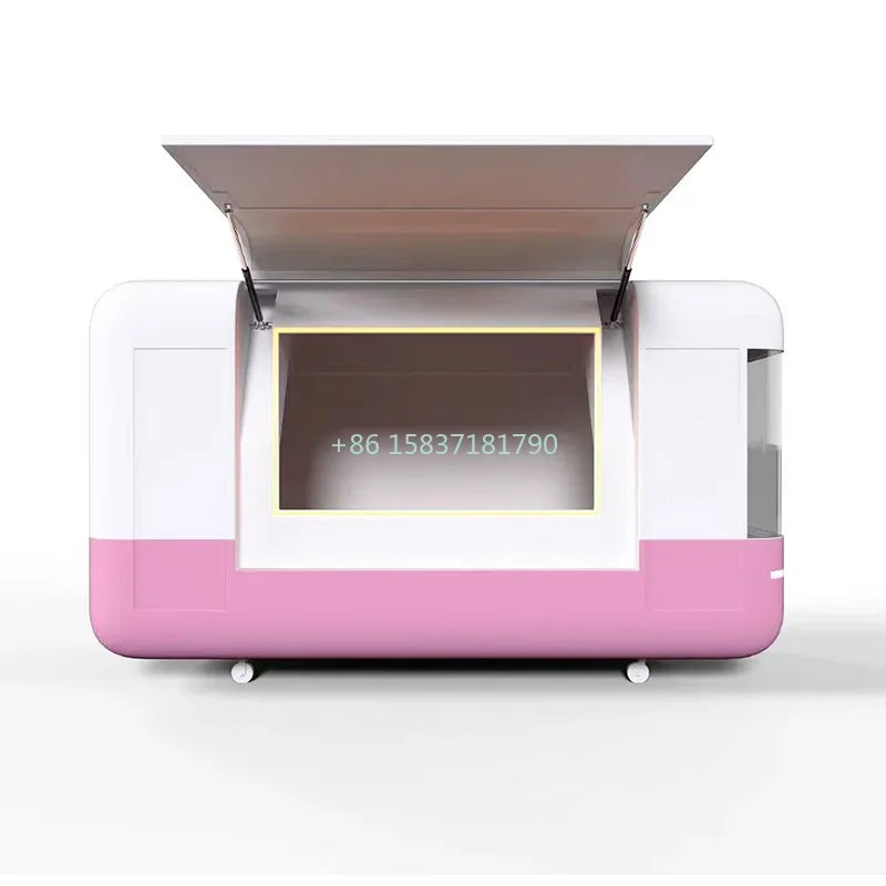 Standard Vending Food Kiosk Truck Outdoor Mobile Fast Food Carts Kiosk Popsicle Ice Cream Vending Carts Hot Dog Food Trailer