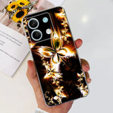 For Xiaomi Redmi Note 13 4G Case Cute Cat Butterfly Cover Soft Silicone Phone Case For Redmi Note 13 Pro Plus Note13 Full Bumper