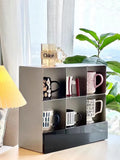 Coffee Cup Storage Display Stand Stainless Steel Retro Bath Bedroom Cosmetics Organization Rack Luxury Creative Home Accessories