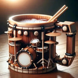 Resin Musical Instrument Coffee Mug Guitar Pattern Handcrafted Coffee Cup Durable Guitar Shaped Coffee Cup for Home Kitchen