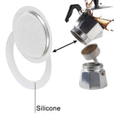 Coffee Silicone Ring Italian Moka Pot Flexible Washer Gasket Ring Coffeeware Replace For Cups Moka Pot Espresso Coffee Makers