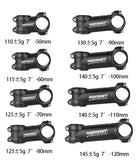 Homehin Adjustable Bicycle Handlebar Stem Ultralight 7/17 Degrees Bike Stems 31.8*45-120mm Positive Negative Vertical Handle